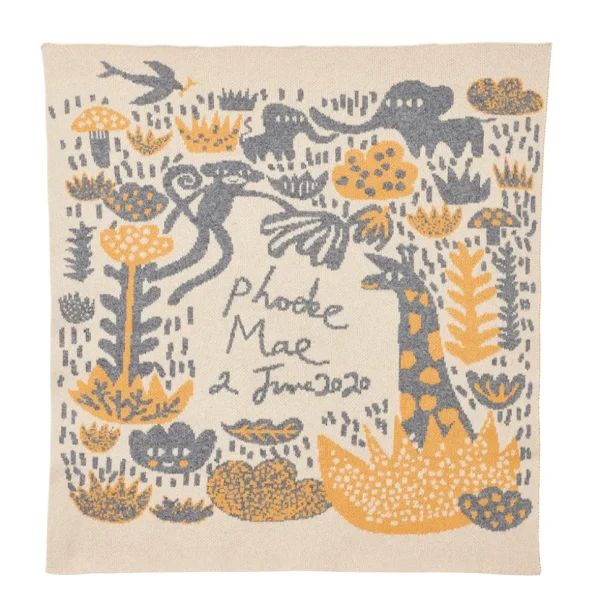 Bespoke Blankets | Baby Blankets>Donna Wilson Bespoke Menagerie Baby Blanket