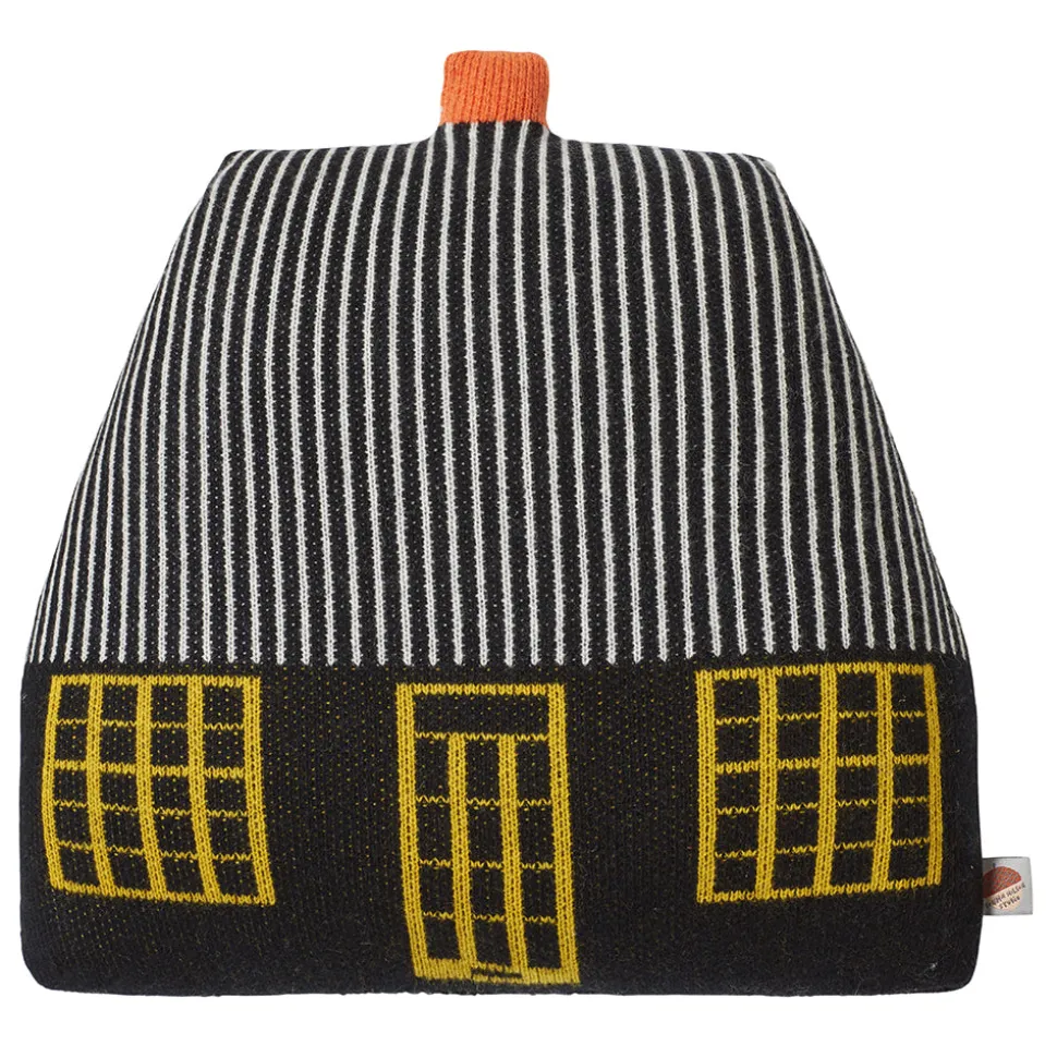 cottage_shaped_cushion__black_0.webp Shaped Cushions | Shaped Cushions>Donna Wilson Cottage Shaped Cushion - Black