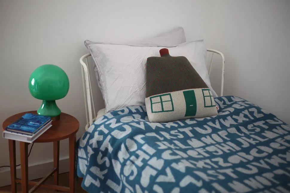 cottage_shaped_cushion__green_1.webp Shaped Cushions | Shaped Cushions>Donna Wilson Cottage Shaped Cushion - Green