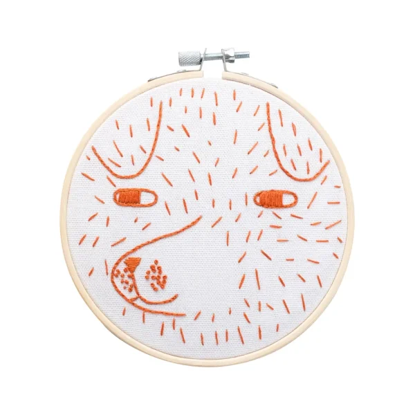 Make Your Own Kits>Donna Wilson Cotton Clara Scamp Embroidery Kit