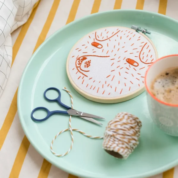 Make Your Own Kits>Donna Wilson Cotton Clara Scamp Embroidery Kit