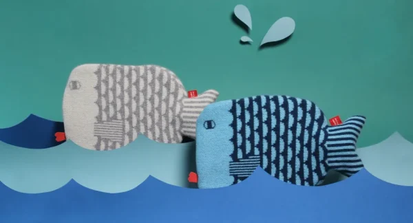 Hot Water Bottles | Hot Water Bottles>Donna Wilson Finn Hot Water Bottle - Blue