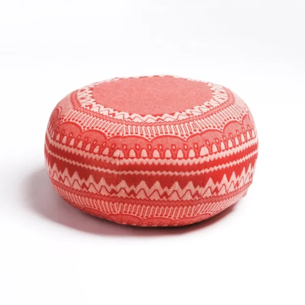 Floor Cushions>Donna Wilson Frank Pouffe in ZigZag - Red