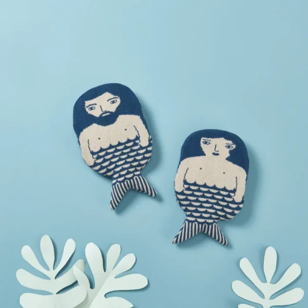 Hot Water Bottles | Hot Water Bottles>Donna Wilson Merman Hot Water Bottle - Blue
