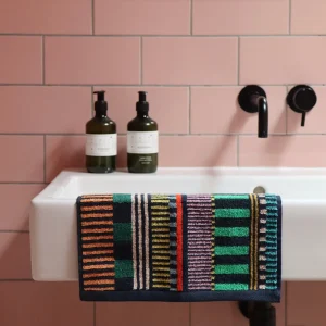 Bath Towels + Sheets>Donna Wilson Multi Stripe Bath Towel