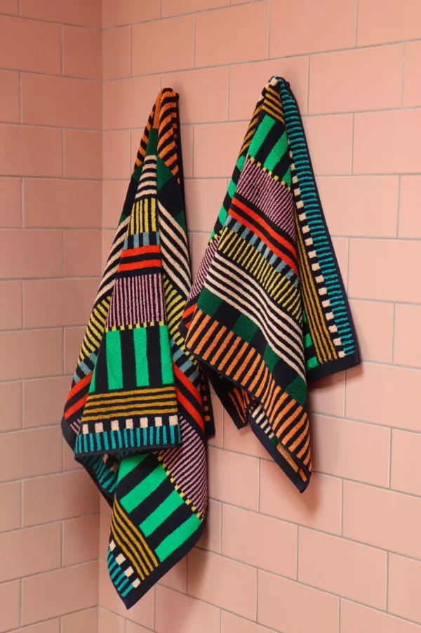 Bath Towels + Sheets>Donna Wilson Multi Stripe Bath Towel
